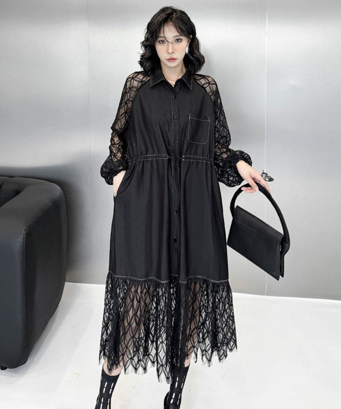 See-through Sleeve Dress
